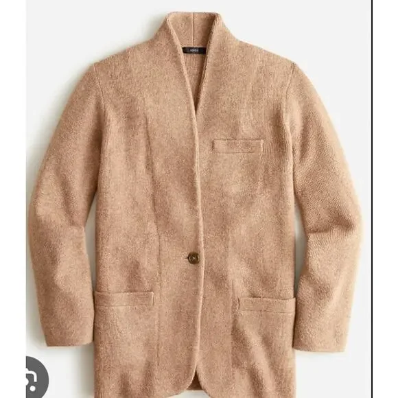 J.Crew Cocoon Sweater-Blazer, Wool Blend Sold Out, Small - Picture 2 of 9